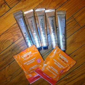 NWT L'Oréal & Cantu deep hair conditioner bundle.